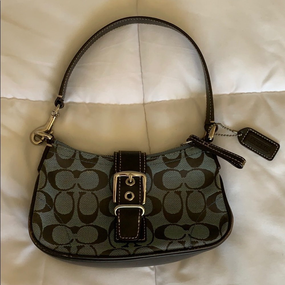 Vintage Small Blue/Black Coach Purse
